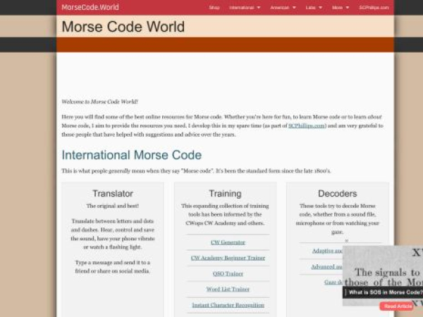 morsecode.world